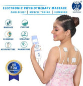 Nerve Stimulation Electronic Pulse Massager JSB HF61 for Pain Relief   (White, Blue) - JSB Healthcare